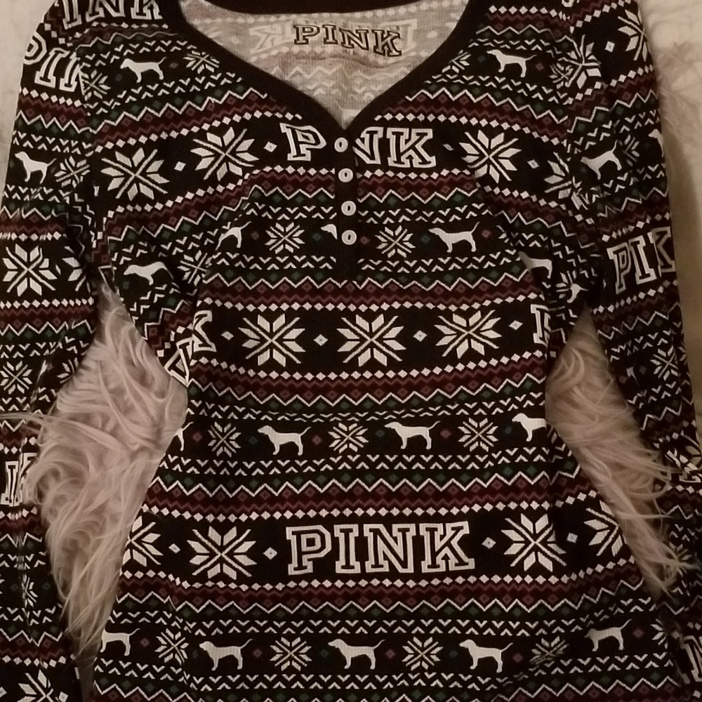 Pink Victoria secret long sleeve tee